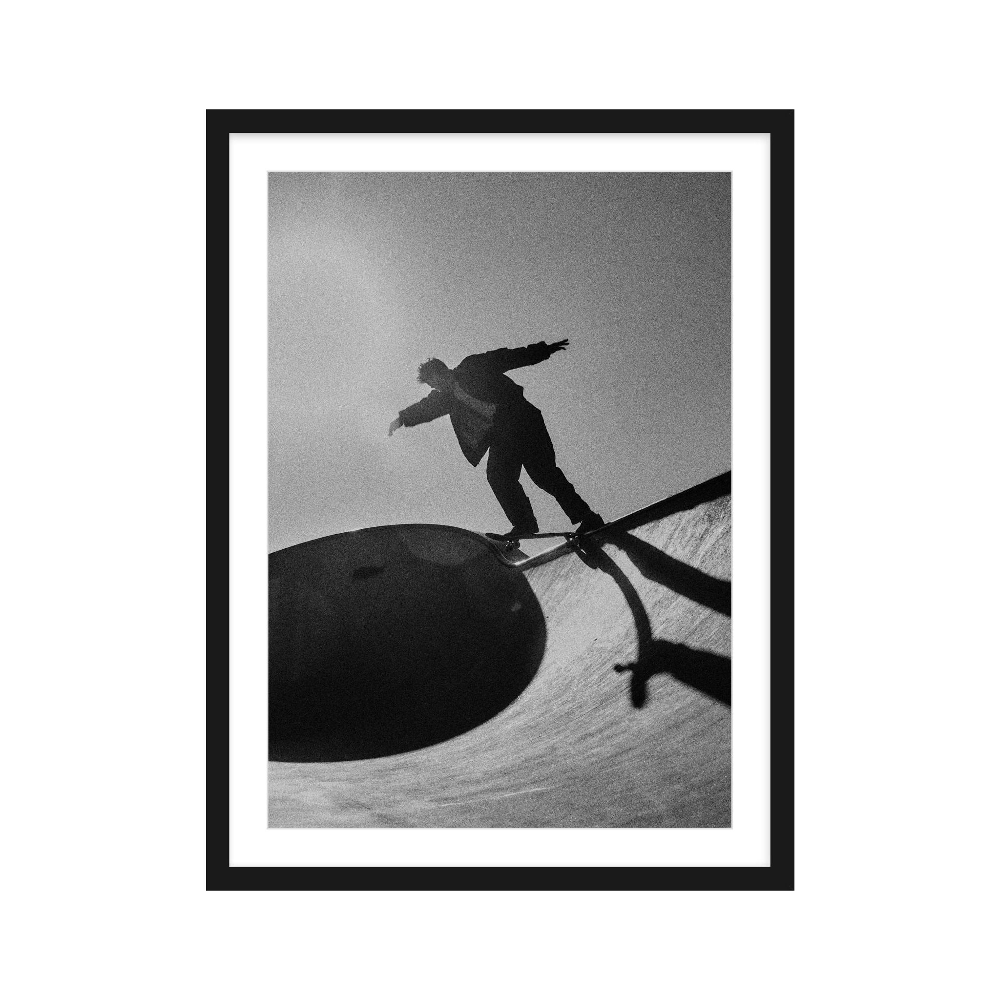 Photography art print of a skater in motion