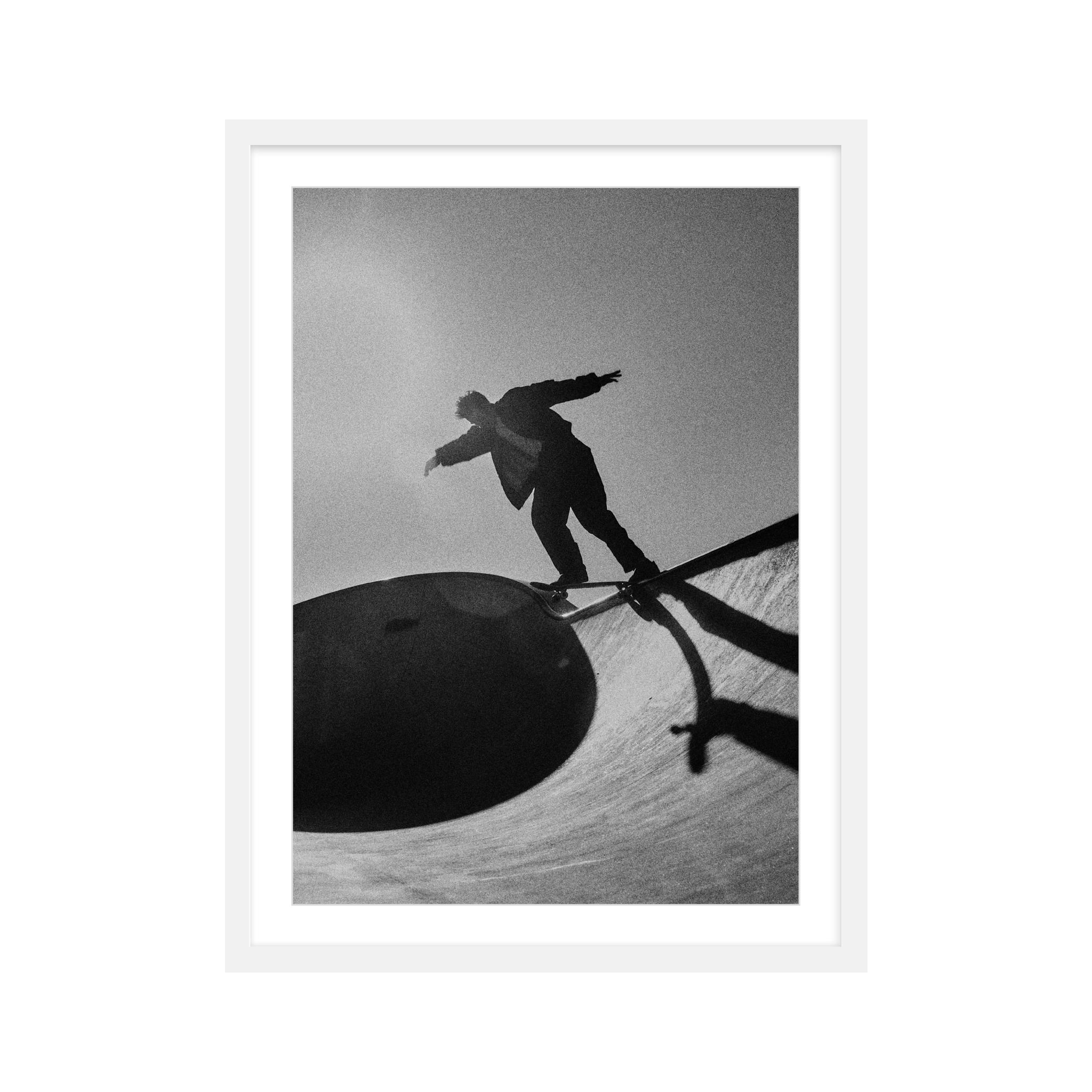 Photography art print of a skater in motion